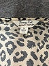 Krazy Kat Animal Print Ivory Long Sleeve Blouse Size M - photo 7