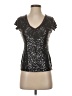 Express Silver Short Sleeve Top Size XS - photo 1