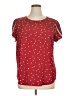 Fashion 100% Polyester Stars Red Short Sleeve Top Size XL - photo 1