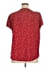 Fashion 100% Polyester Stars Red Short Sleeve Top Size XL - photo 2