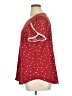 Fashion 100% Polyester Stars Red Short Sleeve Top Size XL - photo 5