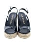 Stuart Weitzman Blue Black Wedges Size 8 1/2 - photo 2