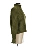 H&M Solid Green Turtleneck Sweater Size XS - photo 4