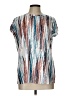 Unbranded Metallic Silver White Short Sleeve T-Shirt Size L - photo 1