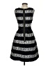 Aqua Stripes Black Cocktail Dress Size S - photo 2