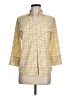 J. McLaughlin Gold 3/4 Sleeve Blouse Size M - photo 1