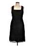 Kensie 100% Polyester Tweed Black Cocktail Dress Size 10 - photo 1