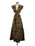 A.L.C. Paisley Brown Black Casual Dress Size 4 - photo 1