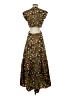 A.L.C. Paisley Brown Black Casual Dress Size 4 - photo 2