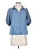 Splendid 100% Lyocell Blue 3/4 Sleeve Button-Down Shirt Size XS - photo 1