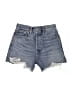 RE/DONE 100% Cotton Blue Denim Shorts Size 27 waist - photo 1
