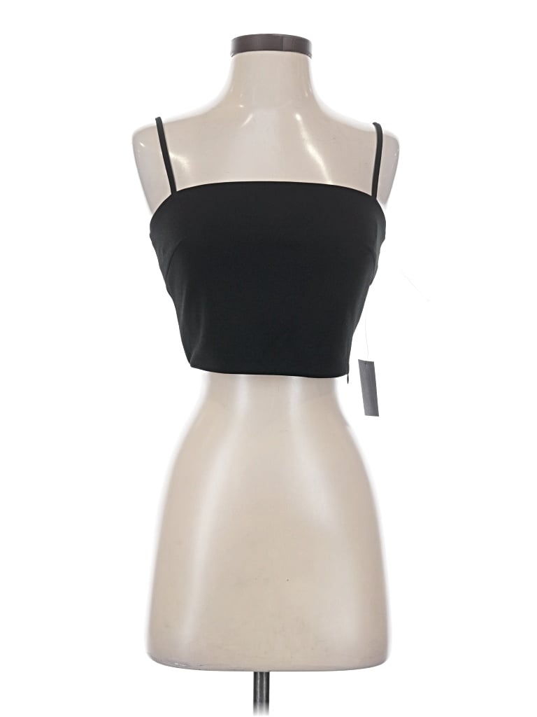 Lulus Sleeveless Top Black Strapless Neckline Tops