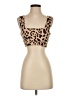 ALLFENIX Tan Sleeveless Top Size S - photo 1