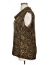 Susan Lawrence Animal Print Gold Sleeveless Blouse Size 1X - photo 5
