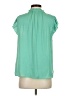 Hausen 100% Polyester Green Short Sleeve Blouse Size XS - photo 2