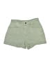 STUDIO BLUE Solid Green Khaki Shorts Size 27 waist - photo 1