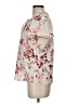 Adrienne Vittadini 100% Polyester Floral Ivory Short Sleeve Blouse Size S - photo 5