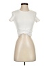 Zara Ivory Short Sleeve Top Size S - photo 1