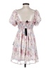 Lulus 100% Polyester Floral Pink Cocktail Dress Size S - photo 2