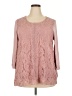 Suzanne Betro Pink Pullover Sweater Size 2X - photo 1