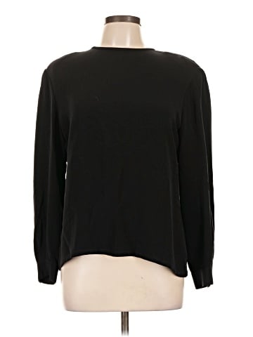 Dana Buchman Long Sleeve Silk Top (view 1)
