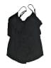 Aqua Green Black Swimsuit Top Size 8 - photo 1