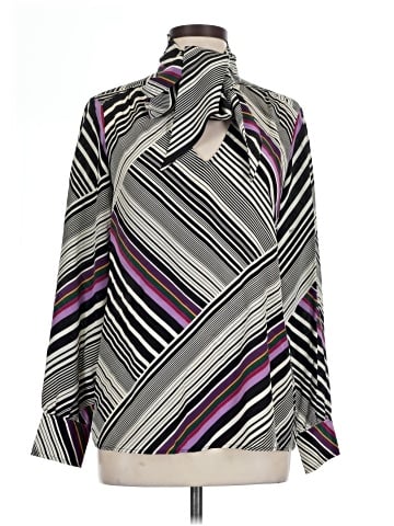 Trina Turk Long Sleeve Silk Top (view 1)