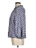 Caslon 100% Rayon Blue 3/4 Sleeve Blouse Size M - photo 5
