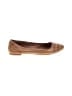 Lucky Brand 100% Leather Stripes Brown Tan Flats Size 9 - photo 1