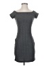 Express Solid Gray Casual Dress Size S - photo 1