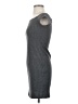 Express Solid Gray Casual Dress Size S - photo 5