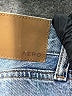 Aero 100% Cotton Graphic Blue Denim Shorts Size 8 - photo 3