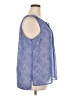 Gap Outlet Blue Sleeveless Blouse Size XXL - photo 4