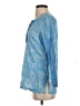 J. McLaughlin Blue 3/4 Sleeve Blouse Size S - photo 5