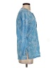 J. McLaughlin Blue 3/4 Sleeve Blouse Size S - photo 4