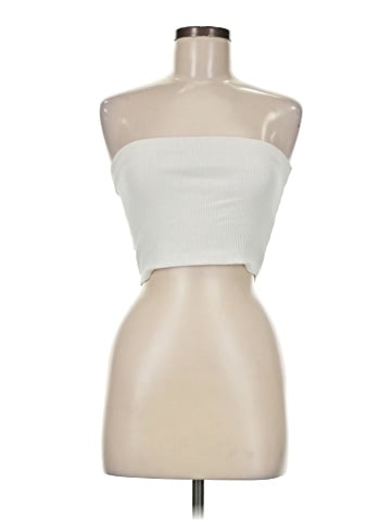Madewell Crop Tube Top in Sleekhold (view 1)