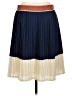 Lands' End 100% Polyester Color Block Blue Formal Skirt Size 10 - photo 1