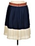Lands' End 100% Polyester Color Block Blue Formal Skirt Size 10 - photo 2