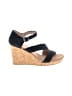 TOMS Black Wedges Size 6 1/2 - photo 1