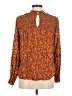 Eyeshadow 100% Rayon Brown Long Sleeve Blouse Size M - photo 2