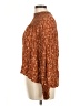 Eyeshadow 100% Rayon Brown Long Sleeve Blouse Size M - photo 5