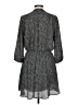 Lush 100% Polyester Print Gray Casual Dress Size L - photo 2