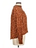 Eyeshadow 100% Rayon Brown Long Sleeve Blouse Size M - photo 4