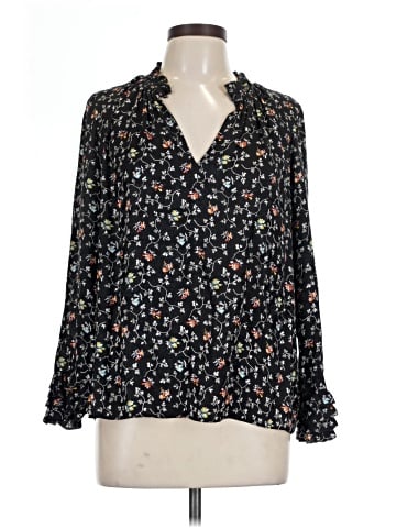 Rebecca Taylor Long Sleeve Silk Top (view 1)