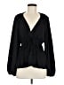 ASOS Design 100% Polyester Black Long Sleeve Blouse Size 8 - photo 1