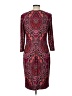 Assorted Brands Paisley Burgundy Cocktail Dress Size 10 - photo 2
