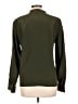 FRAME 100% Silk Solid Green Long Sleeve Silk Top Size L - photo 2