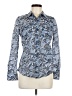 Tory Burch Paisley Blue Long Sleeve Button-Down Shirt Size 6 - photo 1
