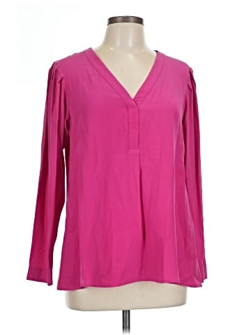 Nanette Lepore Long Sleeve Silk Top (view 1)
