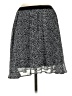 Kersh 100% Polyester Polka Dots Black Silver Casual Skirt Size M - photo 2